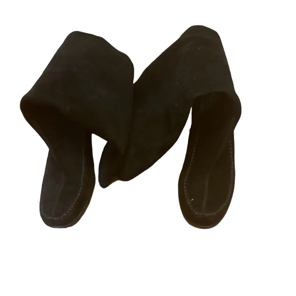 AEROSOLES | Black Zipper Wedge Boots | Size 7